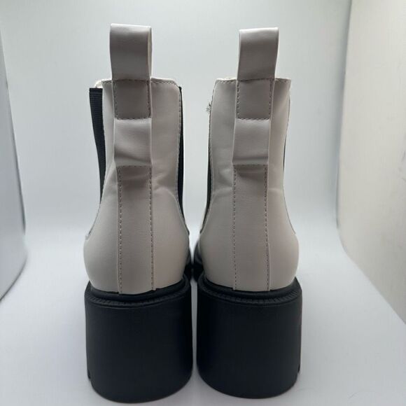 CUSHIONAIRE Women's chelsea boot with Jeweled strap +Memory Foam 6 WHITE - Picture 4 of 8